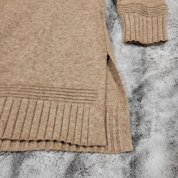 Anthropologie Margarita Tunic Sweater, button shoulder mock neck, sz Sm - Picture 3 of 14